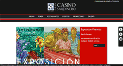 Desktop Screenshot of grancasinosardinero.es